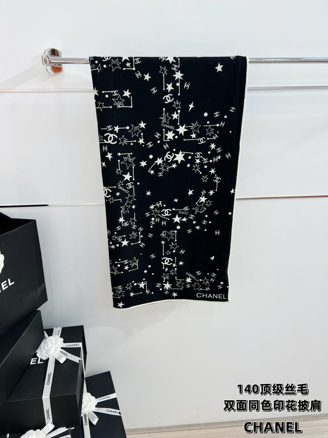 Chanel Wool and Silk Shawl AAC493-2