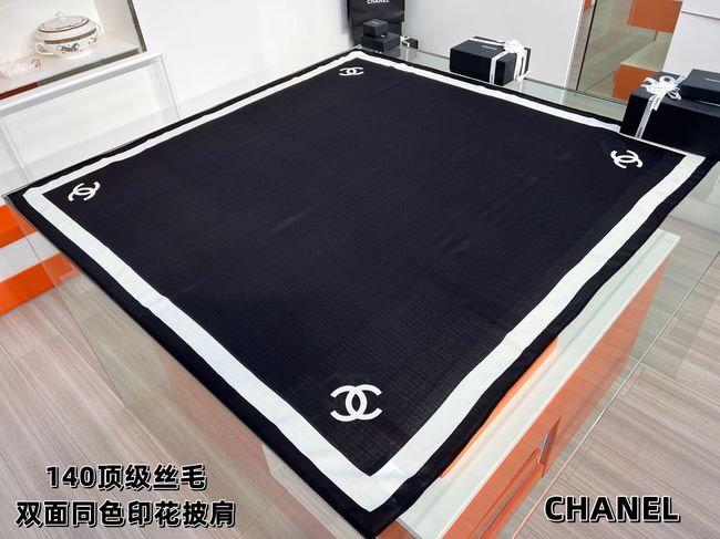 Chanel Wool and Silk Shawl AAC494-2