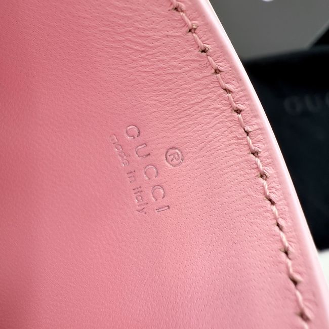 Gucci Card case with Horsebit A006YR pink