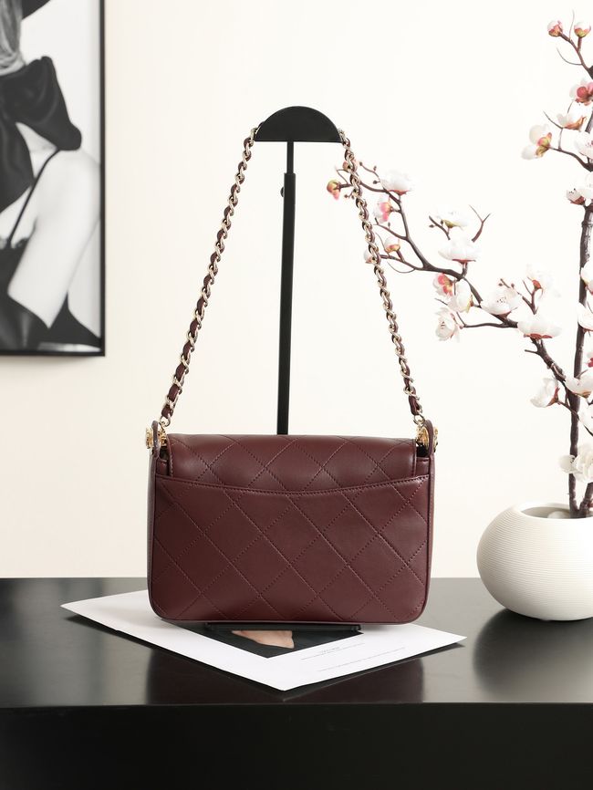 Chanel Small Flap Bag AS6625 Burgundy