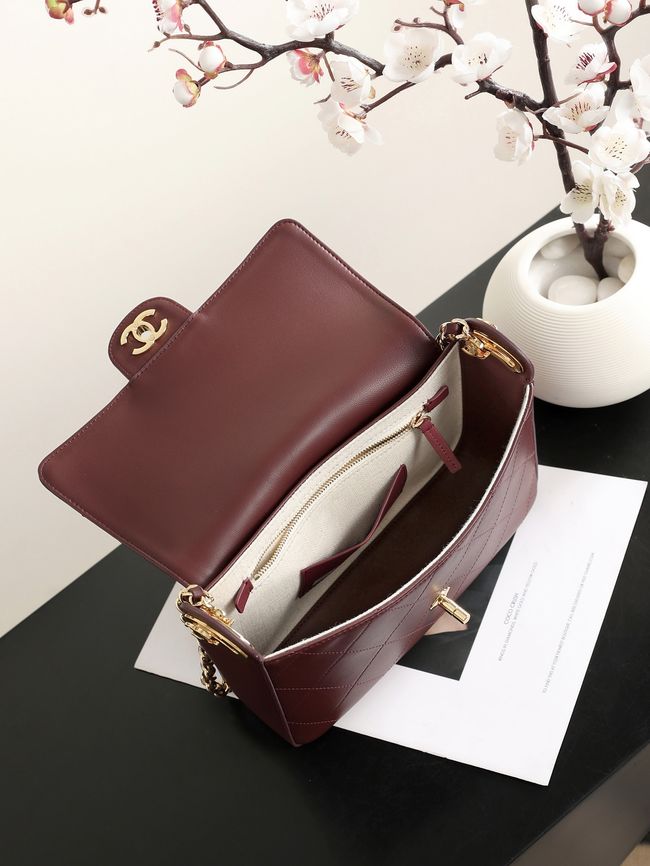 Chanel Small Flap Bag AS6625 Burgundy
