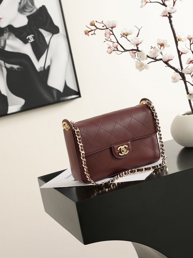 Chanel Small Flap Bag AS6625 Burgundy