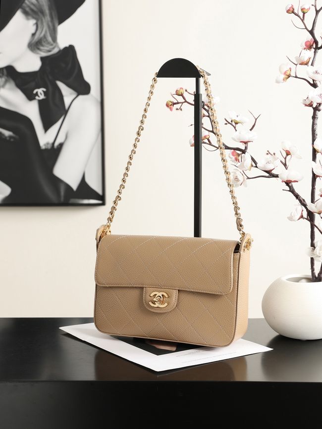 Chanel Small Flap Bag AS6625 Light Brown