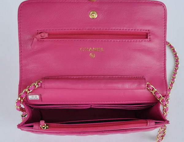 New Color Chanel A33814 Rosy Sheepskin Leather Flap Bag Gold