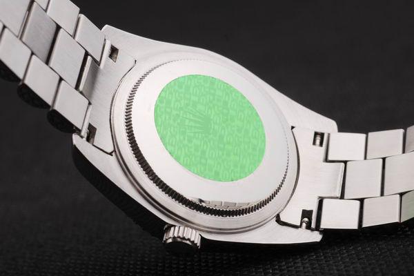 Rolex Datejust Silver Black Stainless Steel Watch-RD2411