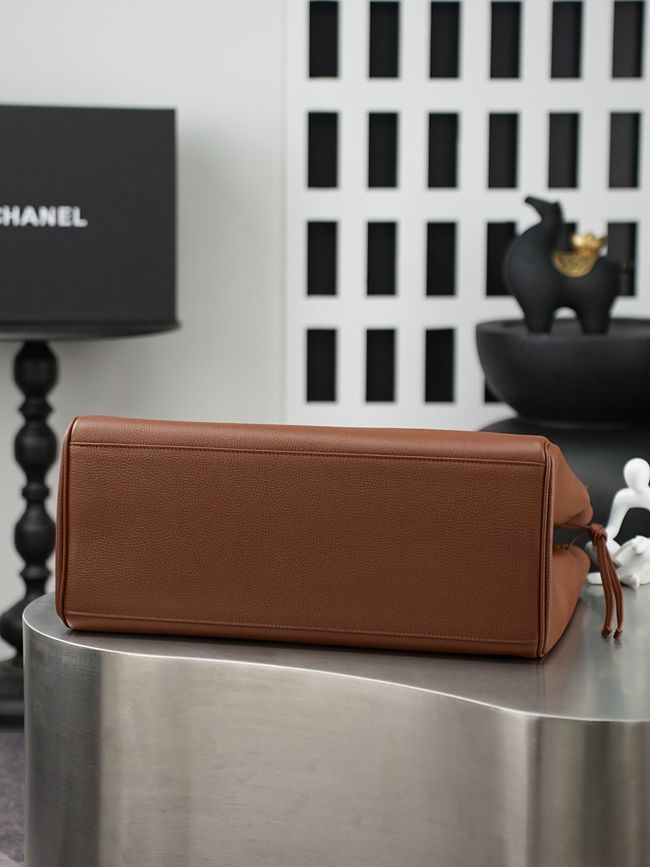 Chanel 26S Grained Calfskin Shopping Bag AS6289 camel