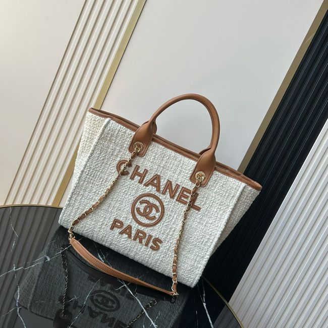 CHANEL Shopping Bag AS3257 white&Apricot CHANEL Shopping Bag AS3257 white&Apricot