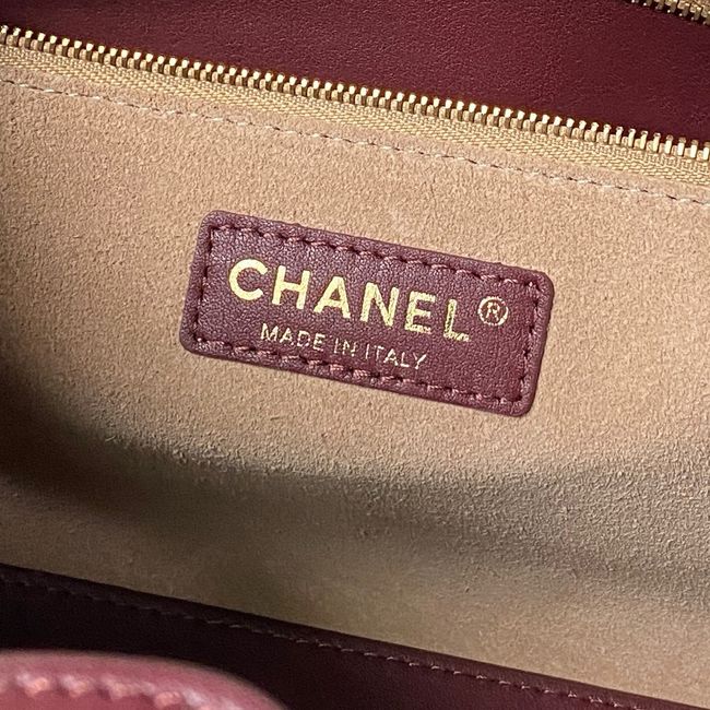 Chanel Small Shopping Bag AS6243 Dark Burgundy