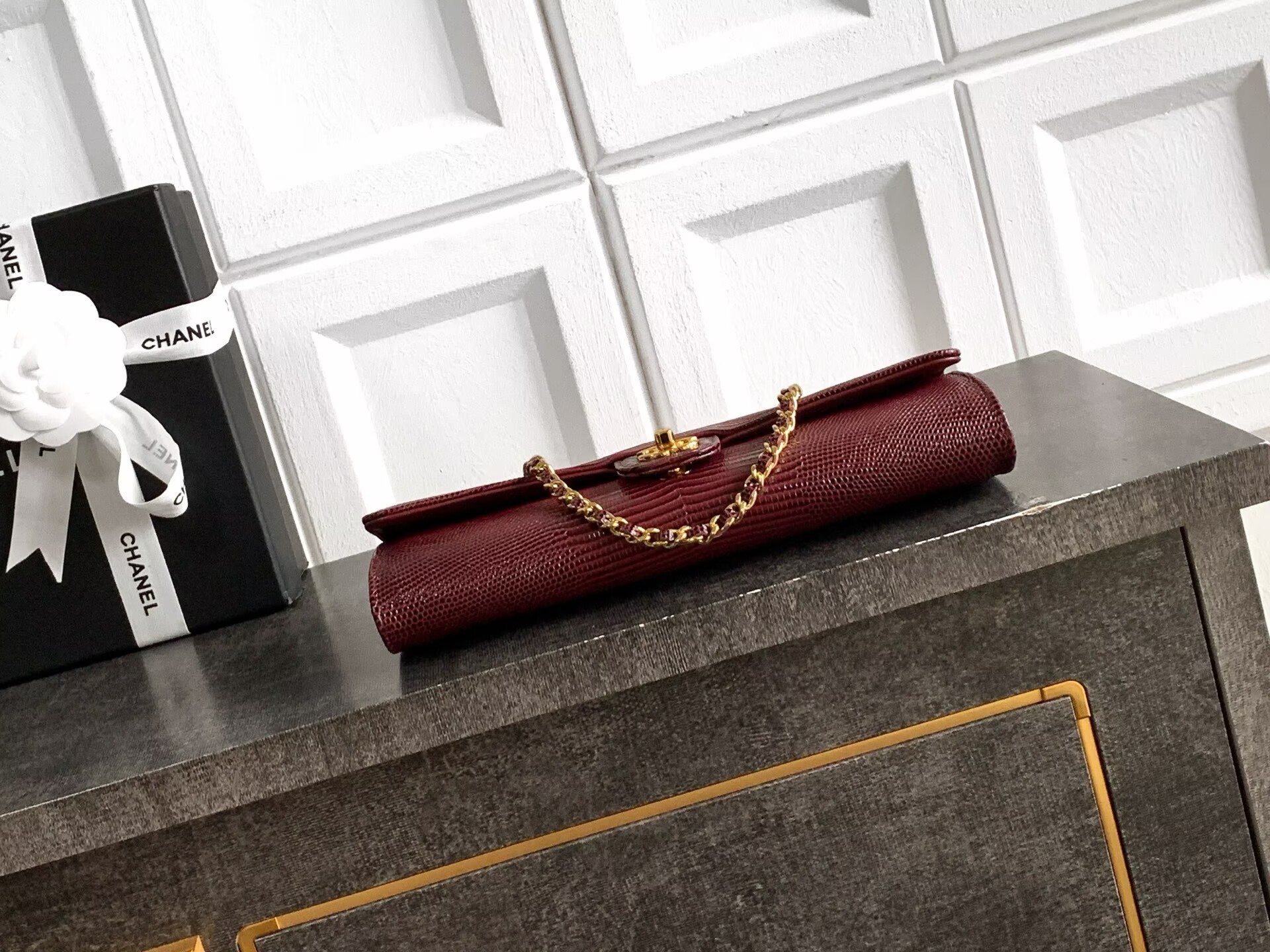 Chanel 26A Original Leather CC Handbag A6430 Burgundy