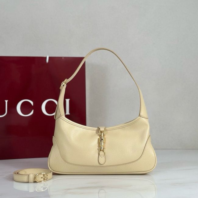 Gucci Jackie Slim medium shoulder bag 863137 light yellow Gucci Jackie Slim medium shoulder bag 863137 light yellow