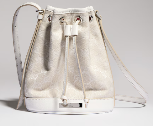 Gucci Mini bucket bag with Gucci plaque 875802 Ivory Gucci Mini bucket bag with Gucci plaque 875802 Ivory