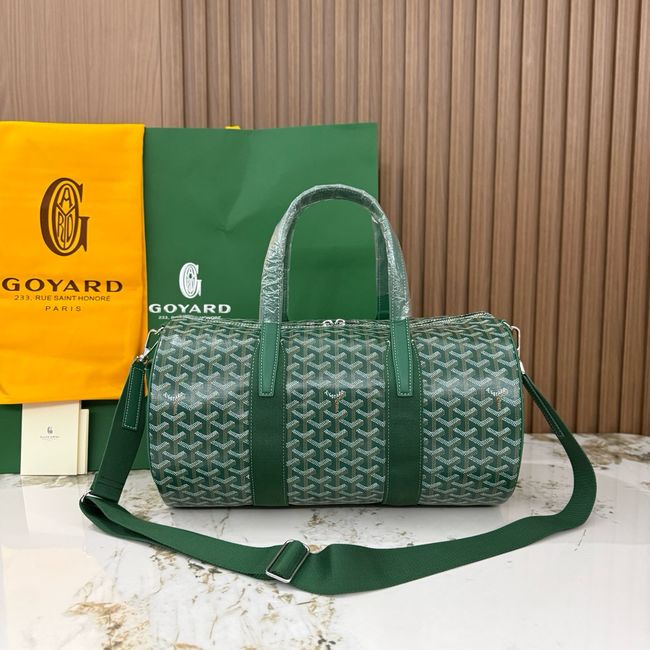 Goyard Goyardine canvas & Chevroches calfskin CL10P green Goyard Goyardine canvas & Chevroches calfskin CL10P green