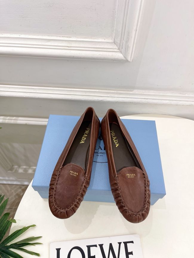 Prada Shuffle antiqued leather loafers 64173-2 Prada Shuffle antiqued leather loafers 64173-2