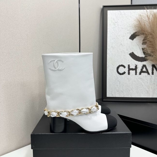 Chanel Mid-Calf Boots Calfskin 64184-2 Chanel Mid-Calf Boots Calfskin 64184-2