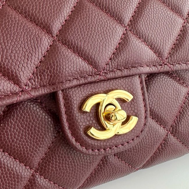 Chanel Clutch with chain AP5280 Burgundy Chanel Clutch with chain AP5280 Burgundy