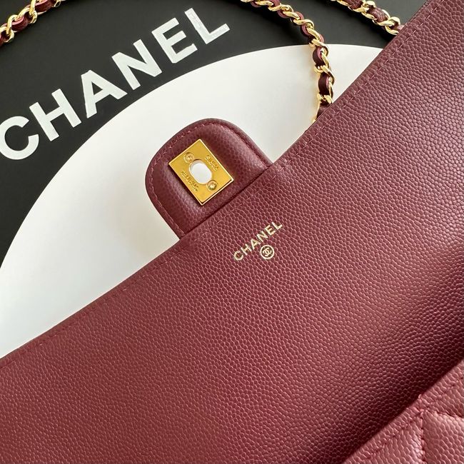 Chanel Clutch with chain AP5280 Burgundy Chanel Clutch with chain AP5280 Burgundy