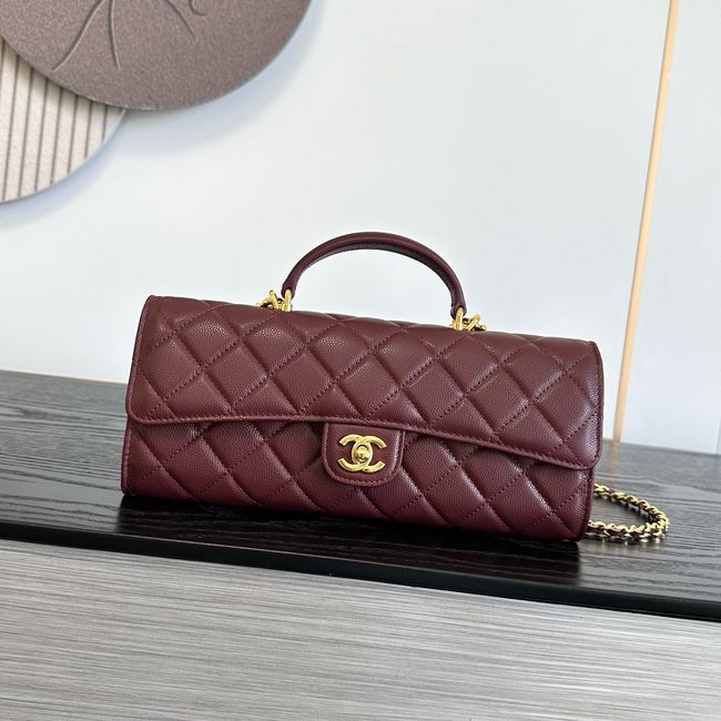 Chanel Clutch with chain AP5280 Burgundy