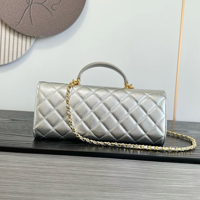Chanel Clutch with chain AP5280 Silver Chanel Clutch with chain AP5280 Silver