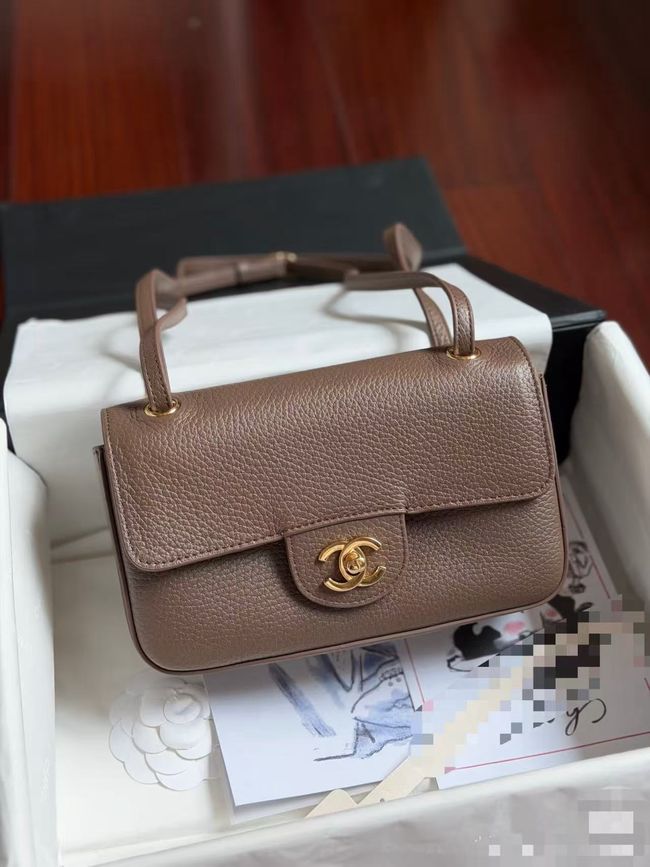 Chanel Mini Flap Bag AS6573 brown Chanel Mini Flap Bag AS6573 brown