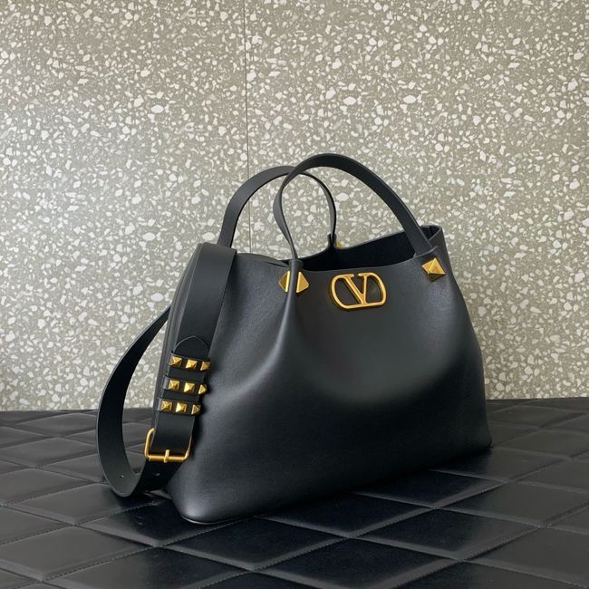 VALENTINO Medium Sheepskin Shoulder Bag 0112L black VALENTINO Medium Sheepskin Shoulder Bag 0112L black