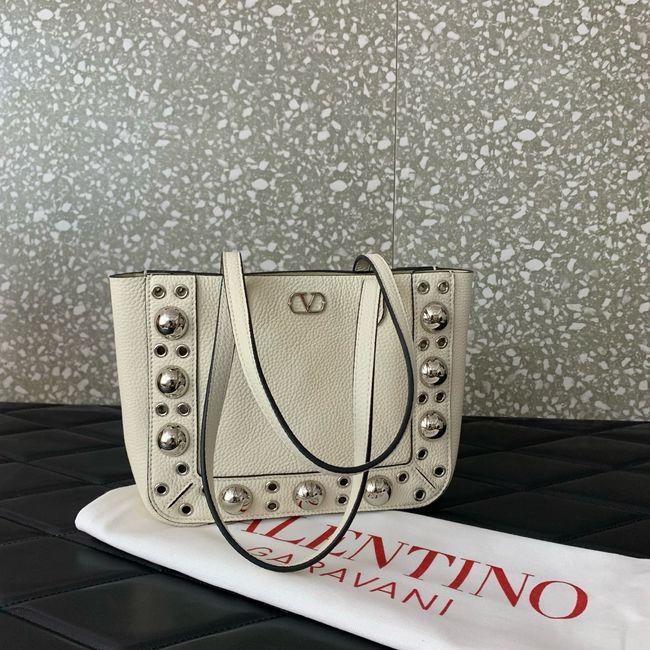 VALENTINO NELLCOTE small Calfskin Handbag WB0R78 White VALENTINO NELLCOTE small Calfskin Handbag WB0R78 White