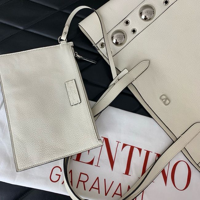 VALENTINO NELLCOTE Medium Calfskin Handbag WB0R79 WHITE VALENTINO NELLCOTE Medium Calfskin Handbag WB0R79 WHITE