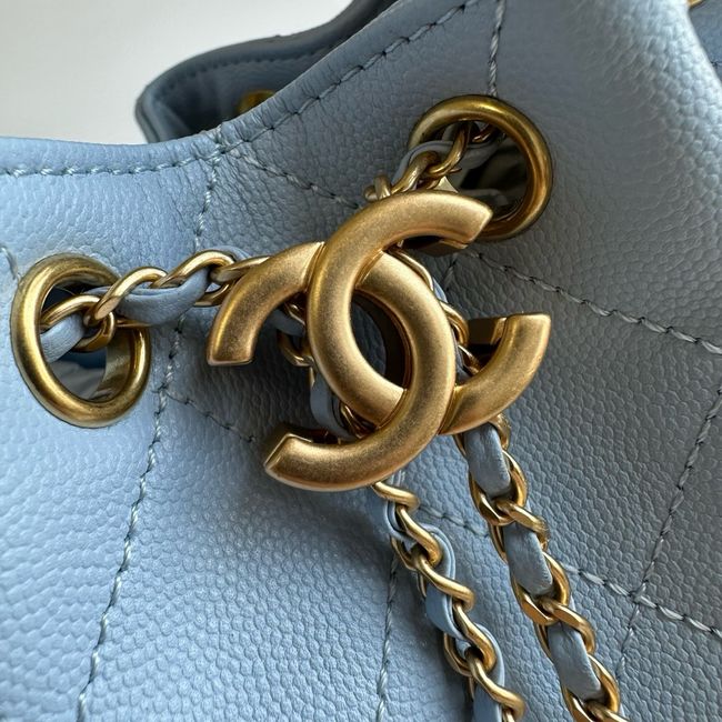 CHANEL 25 Mini Handbag AS5631 sky blue CHANEL 25 Mini Handbag AS5631 sky blue