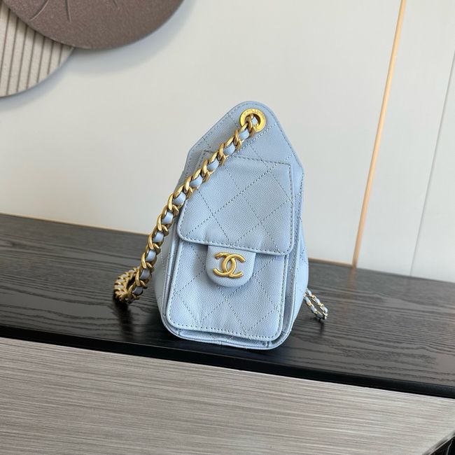 CHANEL 25 Mini Handbag AS5631 sky blue CHANEL 25 Mini Handbag AS5631 sky blue