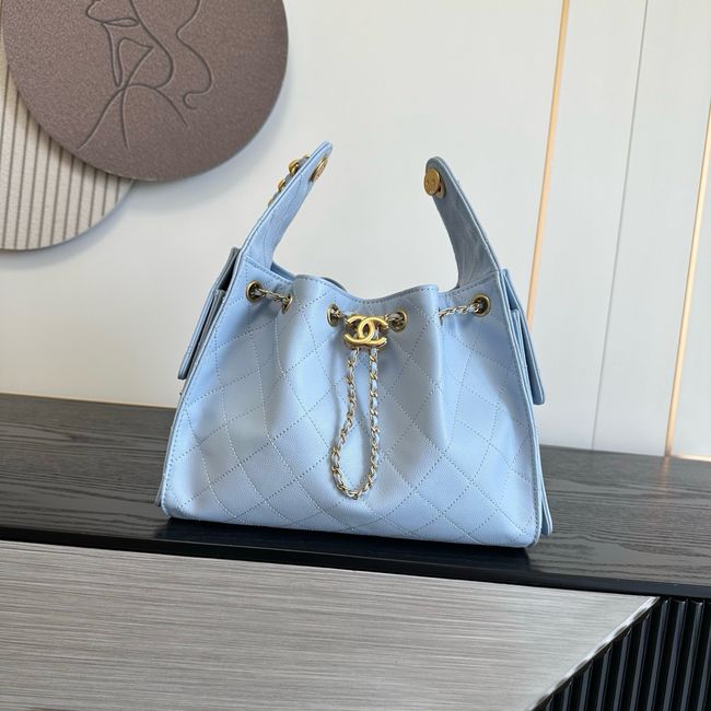 CHANEL 25 SMALL HANDBAG AS5293 sky blue