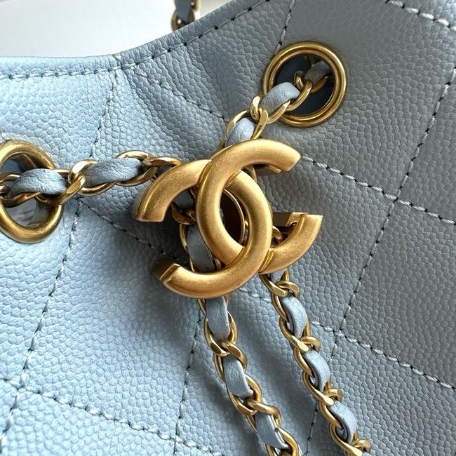 CHANEL 25 SMALL HANDBAG AS5293 sky blue