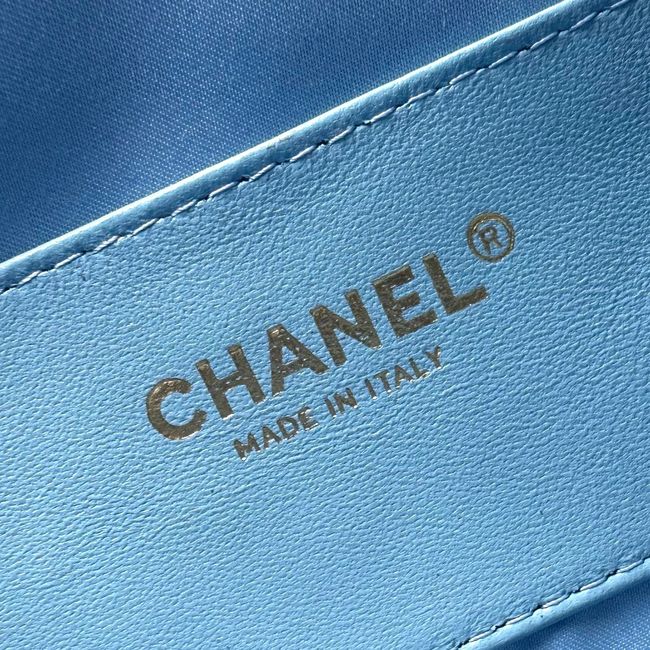 CHANEL 25 SMALL HANDBAG AS5293 sky blue