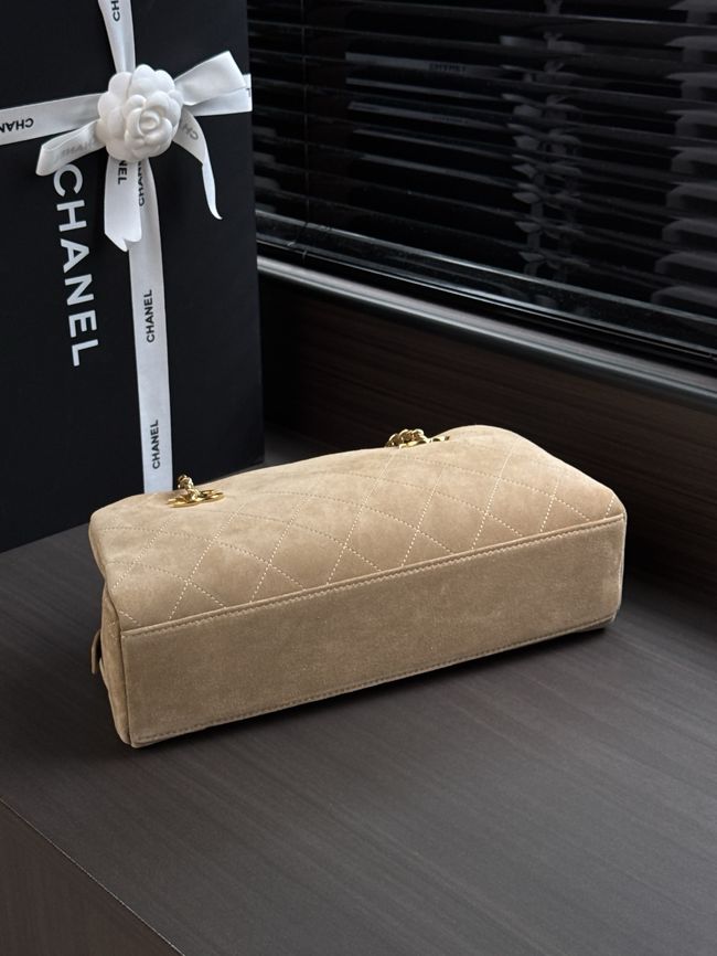 CHANEL Medium Flapbag AS6406 Dark Beige CHANEL Medium Flapbag AS6406 Dark Beige