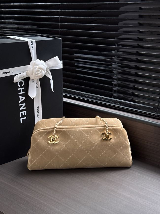 CHANEL Medium Flapbag AS6406 Dark Beige CHANEL Medium Flapbag AS6406 Dark Beige