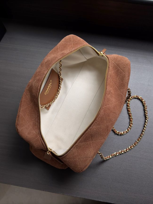 CHANEL Medium Flapbag AS6406 brown CHANEL Medium Flapbag AS6406 brown