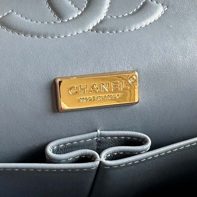 Chanel Classic 11.12 Handbag A01112 Embroidered Denim Blue Chanel Classic 11.12 Handbag A01112 Embroidered Denim Blue