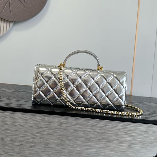 Chanel Clutch with chain Sheepskin AP5280 Silver Chanel Clutch with chain Sheepskin AP5280 Silver