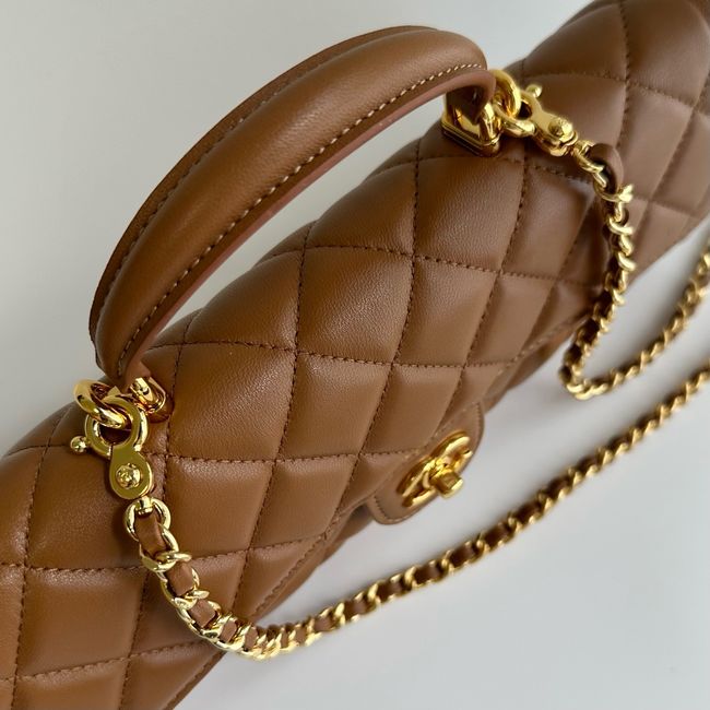 Chanel Clutch with chain Sheepskin AP5280 brown Chanel Clutch with chain Sheepskin AP5280 brown
