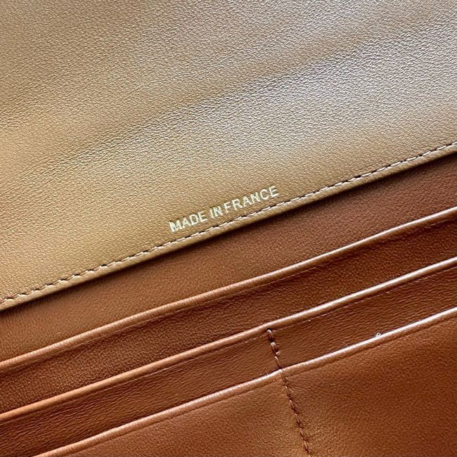 Chanel Clutch with chain Sheepskin AP5280 brown Chanel Clutch with chain Sheepskin AP5280 brown