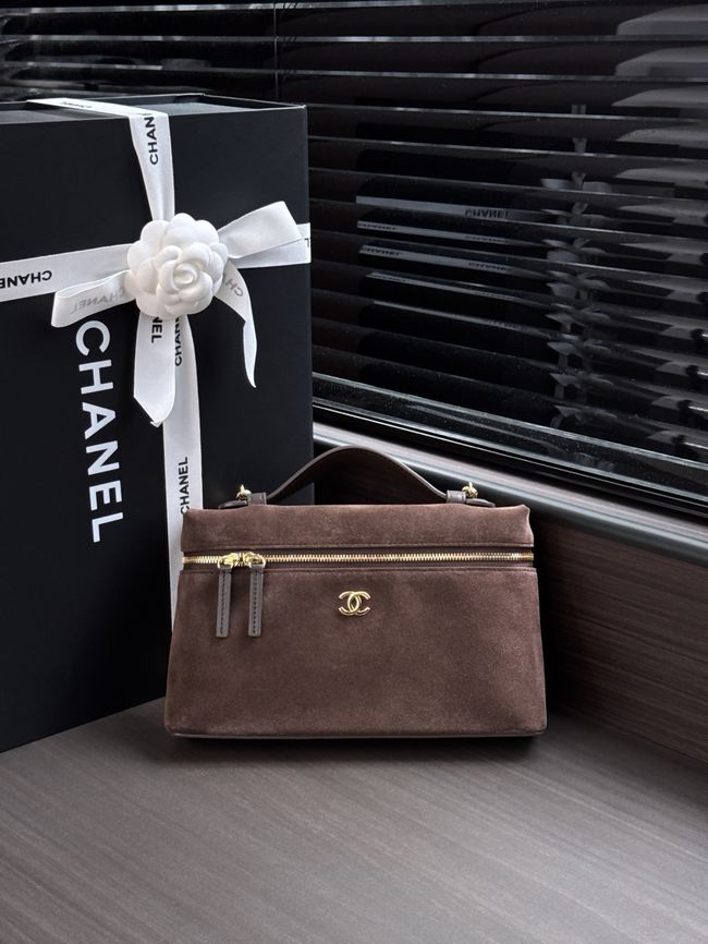 Chanel Large Vanity with chain AP5347 dark brown