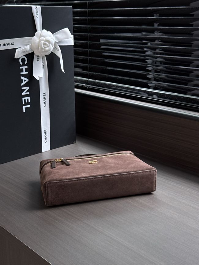 Chanel Large Vanity with chain AP5347 dark brown