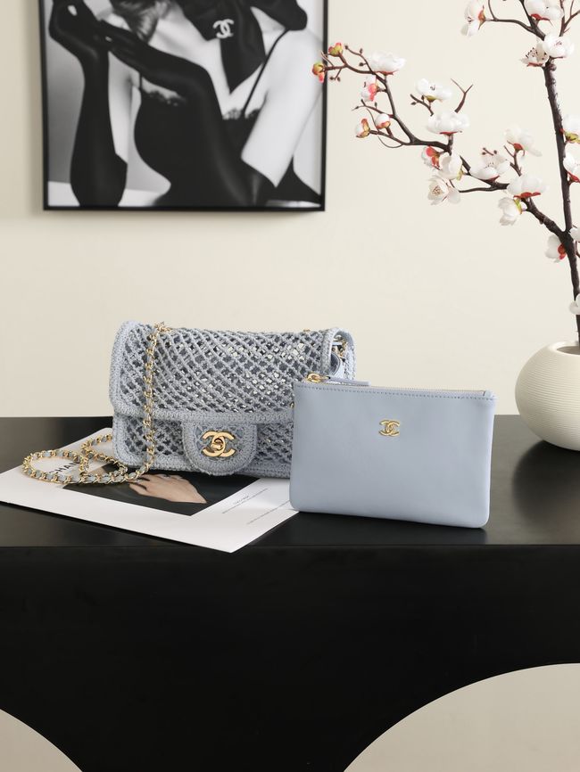 Chanel Small Flap Bag AS6157 gray Chanel Small Flap Bag AS6157 gray