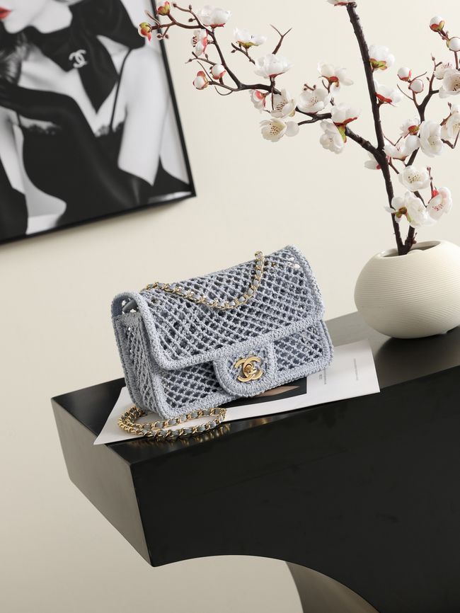 Chanel Small Flap Bag AS6157 gray Chanel Small Flap Bag AS6157 gray
