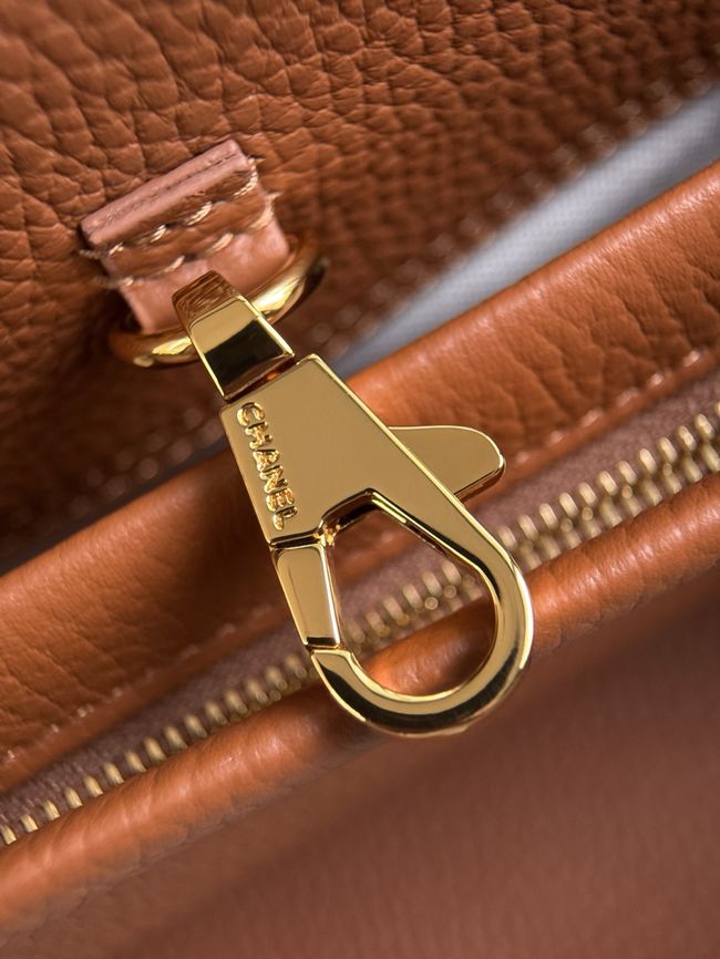 Chanel Small Shopping Bag AS6288 brown&dark Beige