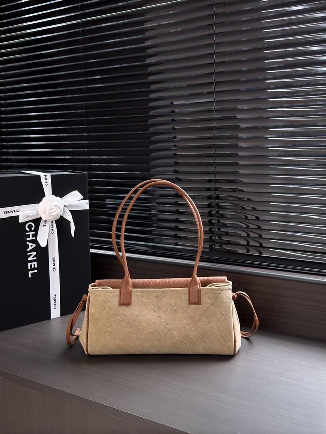 Chanel Small Shopping Bag AS6288 brown&dark Beige