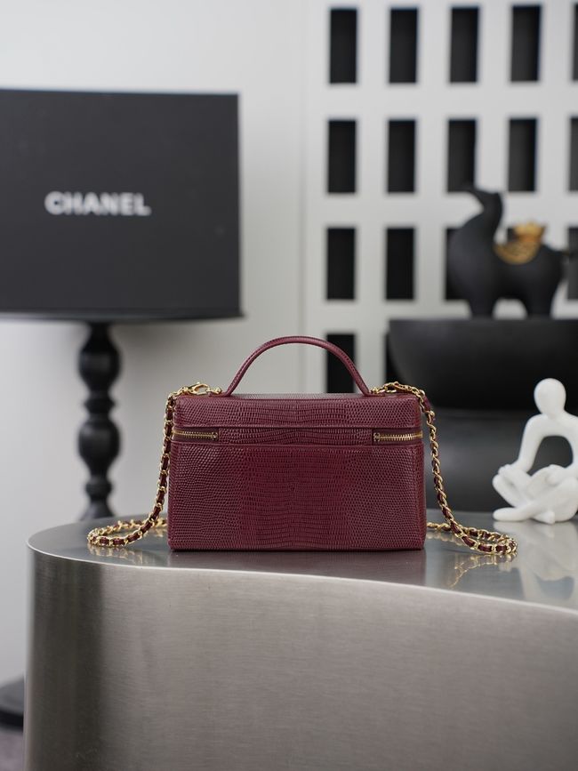 Chanel Vanity with Chain AP5195 Burgundy Chanel Vanity with Chain AP5195 Burgundy