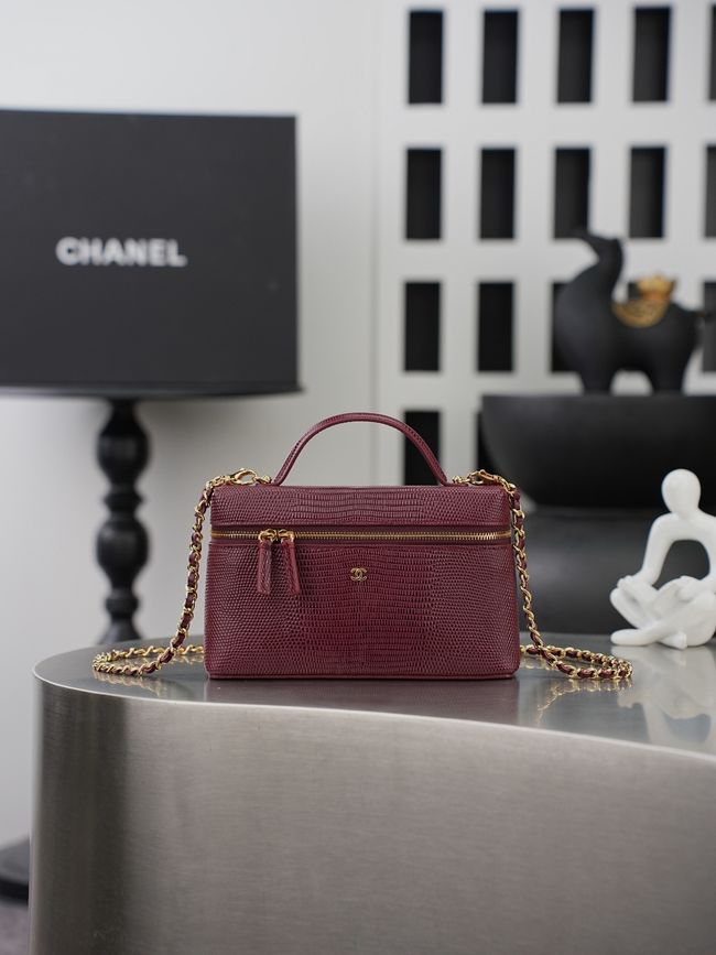 Chanel Vanity with Chain AP5195 Burgundy