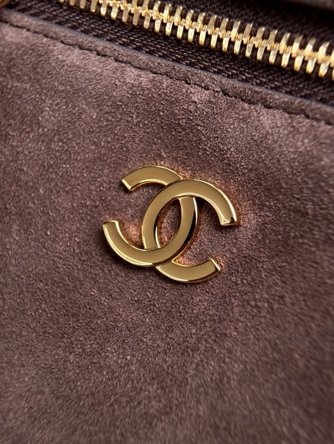 Chanel Vanity with chain AP5346 dark brown Chanel Vanity with chain AP5346 dark brown