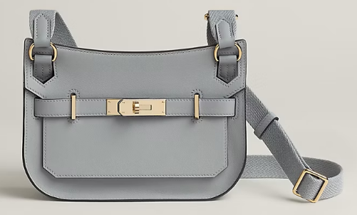 Hermes Jypsiere mini shoulder bag H088004 Cloudy gray &gold buckle Hermes Jypsiere mini shoulder bag H088004 Cloudy gray &gold buckle