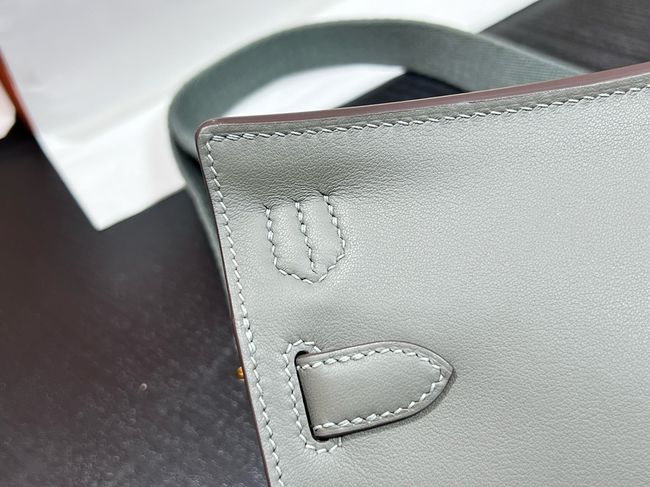 Hermes Jypsiere mini shoulder bag H088004 Cloudy gray &gold buckle Hermes Jypsiere mini shoulder bag H088004 Cloudy gray &gold buckle