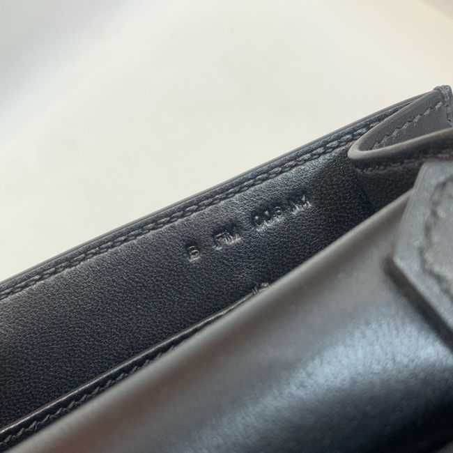 Hermes Jypsiere mini shoulder bag H088004 black&gold buckle Hermes Jypsiere mini shoulder bag H088004 black&gold buckle